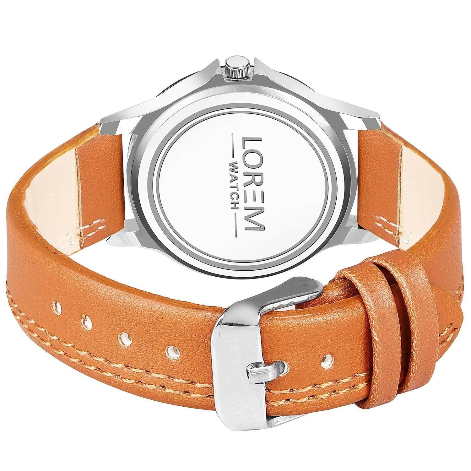 LOREM Silver Stylish Dial Analog Watch For Women LR341 - HalfPe