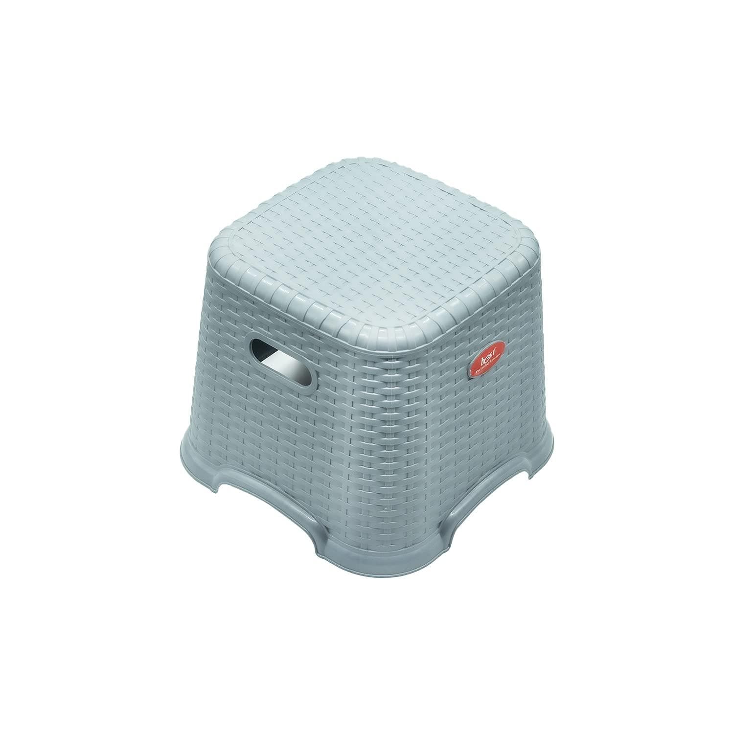 BB BACKBENCHERS Crown Plastic Stool ( grey ) - halfpeapp