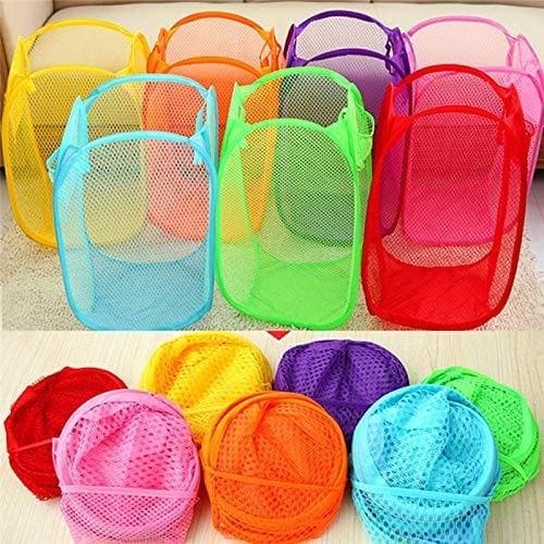 BB BACKBENCHERS Laundry Bag Foldable & Collapsible Basket ( pack of 2, multicolor ) - halfpeapp