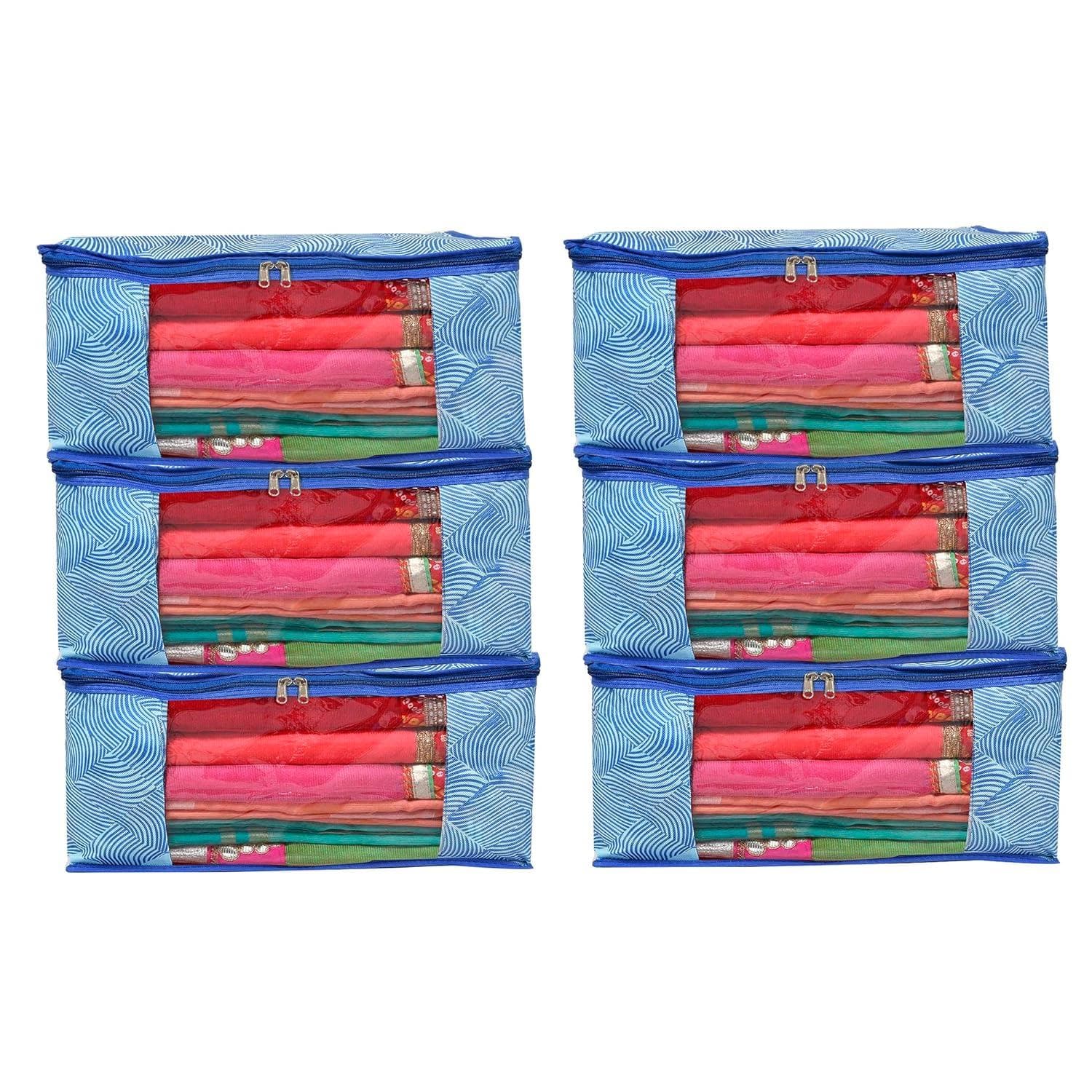 BB BACKBENCHERS Multipurpose Storage Bag ( pack of 6 , blue leheriya) - halfpeapp