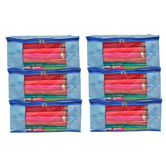 BB BACKBENCHERS Multipurpose Storage Bag ( pack of 6 , blue leheriya) - halfpeapp