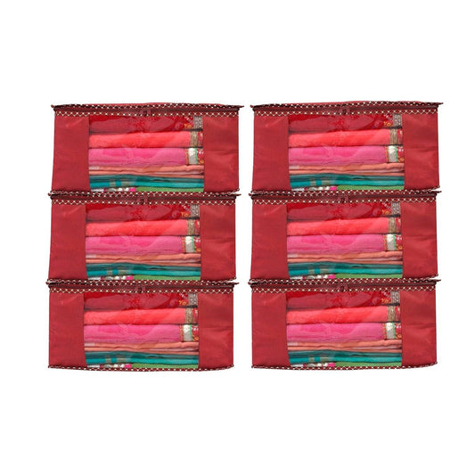 BB BACKBENCHERS Multipurpose Storage Bag ( pack of 6 , maroon ) - halfpeapp