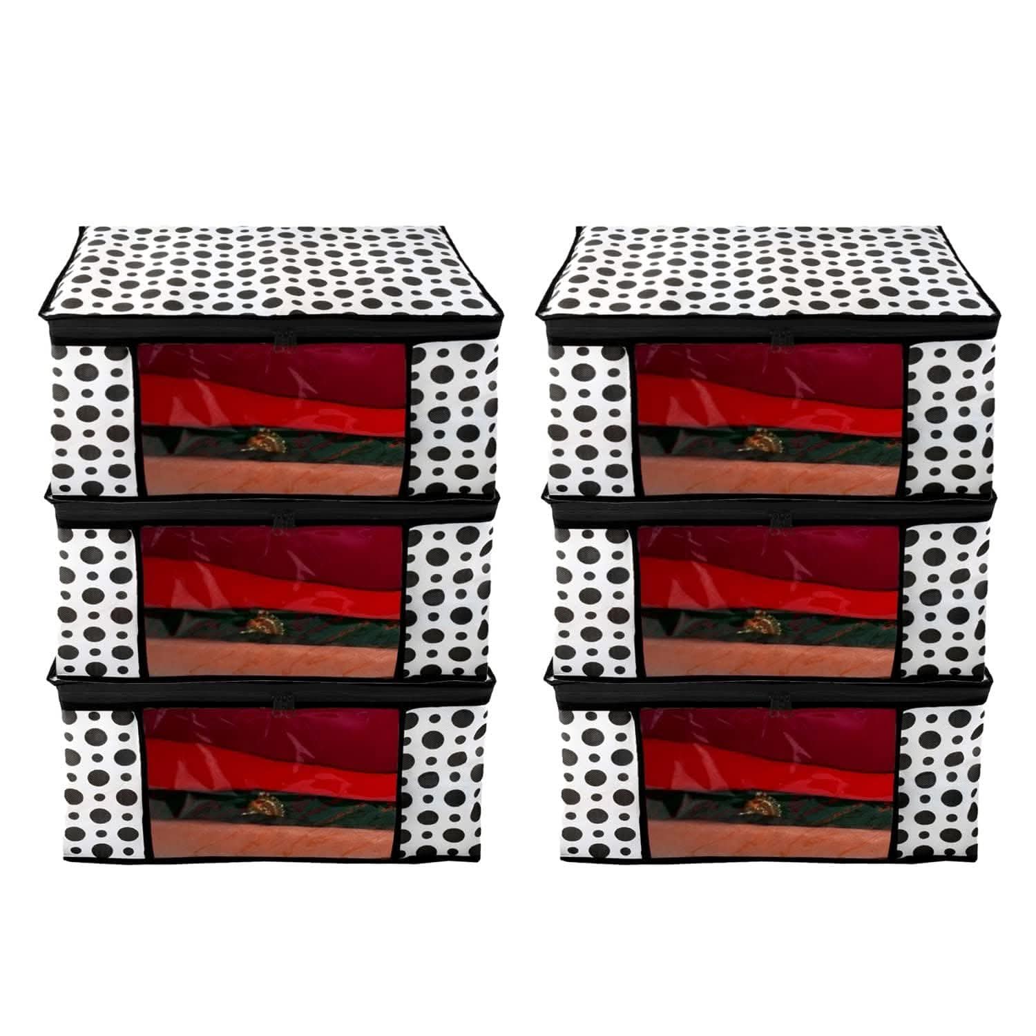 BB BACKBENCHERS Multipurpose Storage Bag ( pack of 6 , polka dot ) - halfpeapp