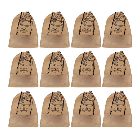 BB BACKBENCHERS Shoe Bag Cover ( pack of 12, beige ) - halfpeapp