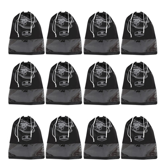 BB BACKBENCHERS Shoe Bag Cover ( pack of 12, black ) - halfpeapp
