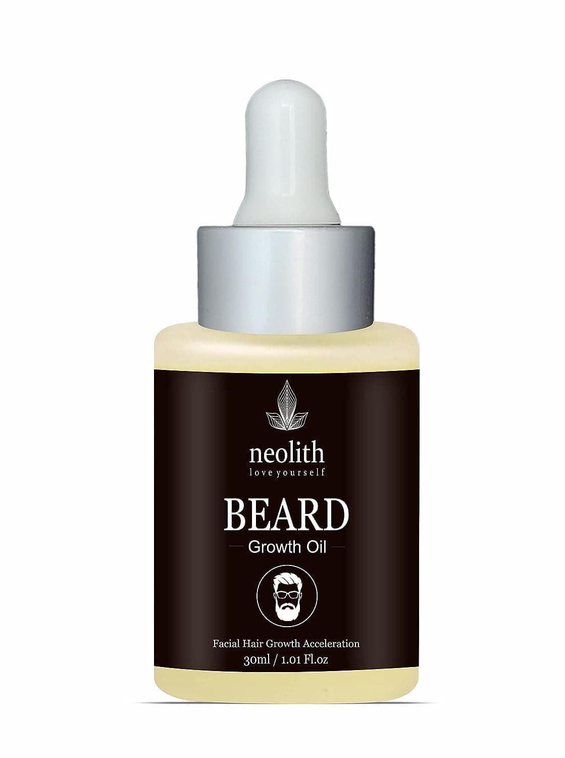 Beard growth oil fragrance free (30ml) | NEOLITH - halfpeapp