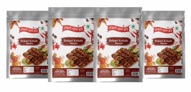 Behari kebab masala 320g(pack of 4x 80g) | OKHLI MUSAL BRAND - halfpeapp