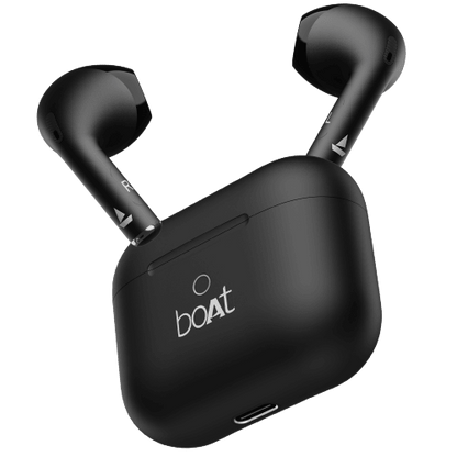 boAt Airdopes Alpha with 35 HRS Playback, 13mm Drivers, Dual Mics ENx & Beast Mode Bluetooth Headset (Swedish White) - halfpeapp