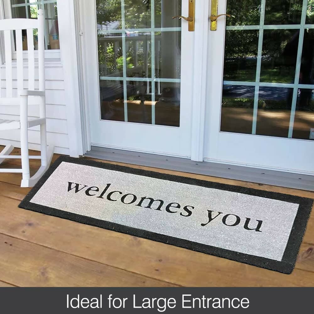 Mats Avenue Welcomes You Coir Rubber Door Mat Multi Color (60X180 CM) - HalfPe