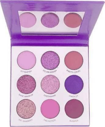 Bingeable Its my pleasure pressed pigmented eyeshadow combo palette | shimmer matte and metallic combo eyeshadow palette (Pack of 2) - HalfPe