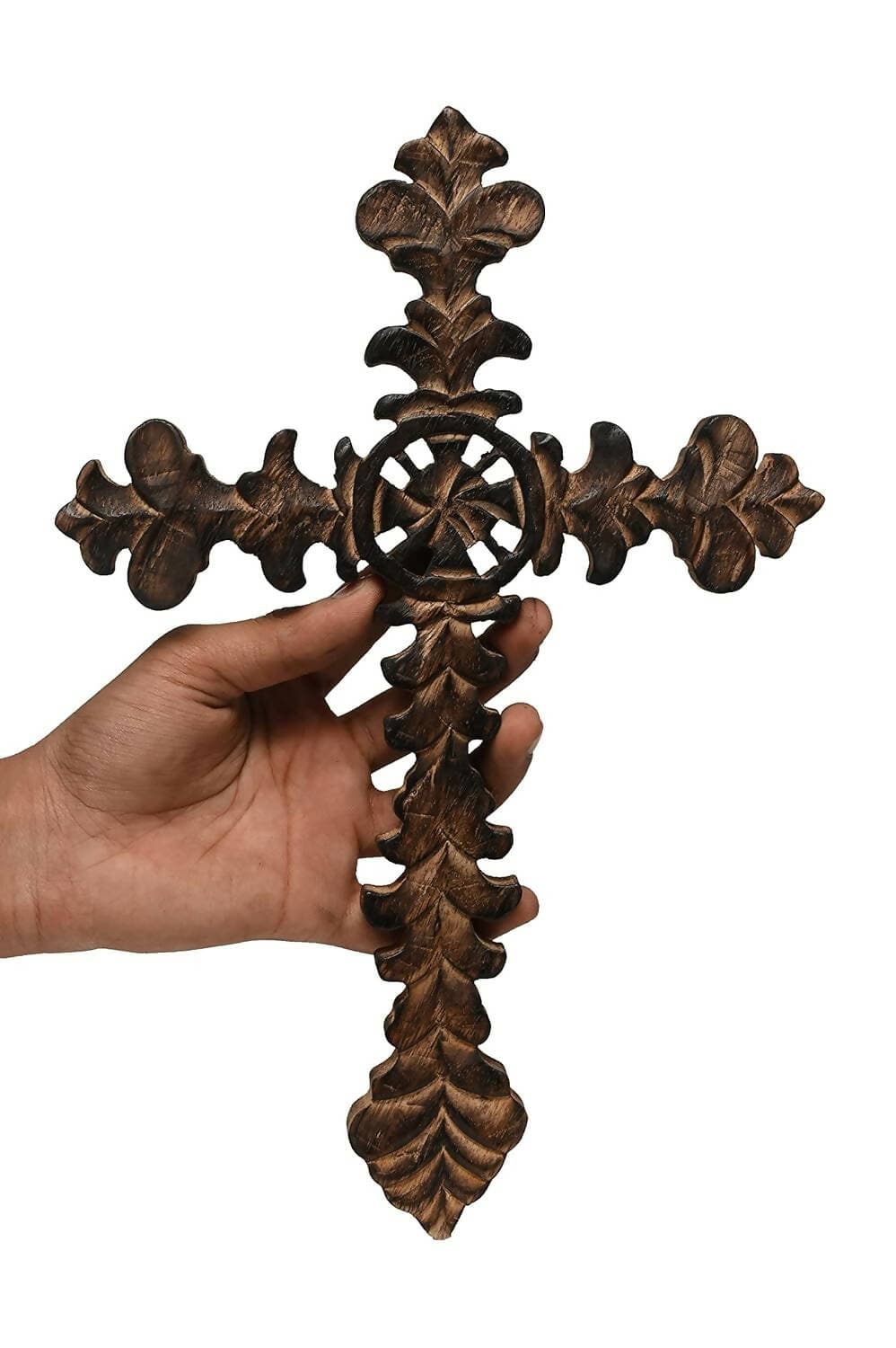 KariGhar Crucifix | Jesus Christ | Cross Jesus | Crucified Jesus Idol for Home | Living Room | Prayer Room | Gifting | Decoration - HalfPe