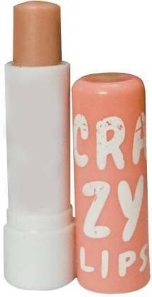 Bingeable Crazy Lips Natural Pink Lip Balm Mixed Fruit Flavours (Peach, 6 g)(Pack of 2) - HalfPe