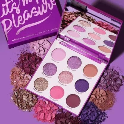 Bingeable Its my pleasure pressed pigmented eyeshadow combo palette | shimmer matte and metallic combo eyeshadow palette (Pack of 2) - HalfPe