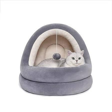 PetGains PGE Washable Plush Fabric Cat and Dog Sofa Nest Pet Bed - HalfPe