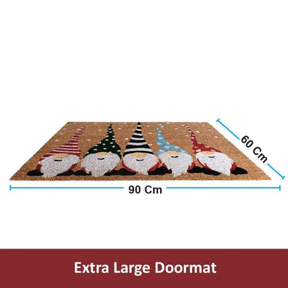 Mats Avenue Christmas Coir Doormat with Non-Slip Rubber Backing for Indoor -60 x 90 CM - HalfPe