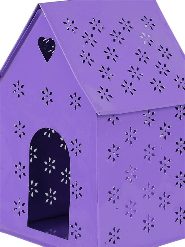 Hut Shape Bird House Purple - HalfPe