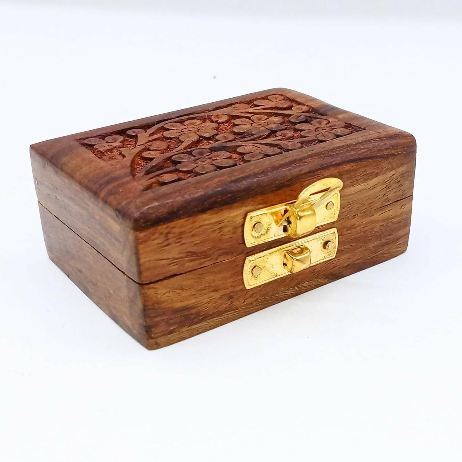 Santarms Wooden Small Storage Box for Jewellery - HalfPe