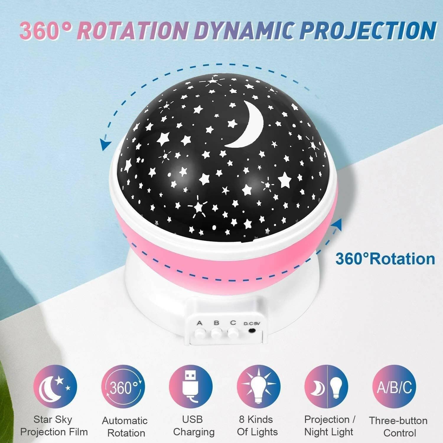 Star Master Galaxy Night Projector Lamp - HalfPe