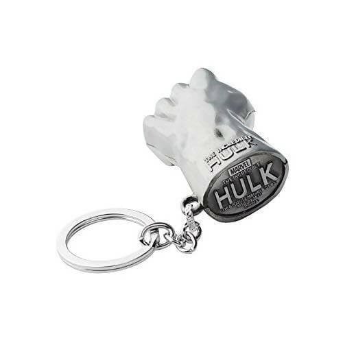 GiftinGuru Hulk Hand Golden/Silver Keychain - HalfPe