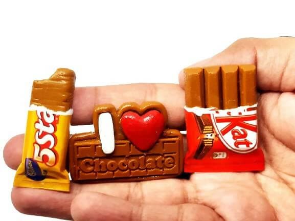 Chocolate Miniature Food Fridge Magnet - HalfPe