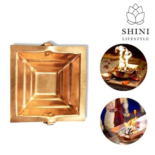 SHINI LIFESTYLE Copper Havan Kund for Temple / Home - HalfPe