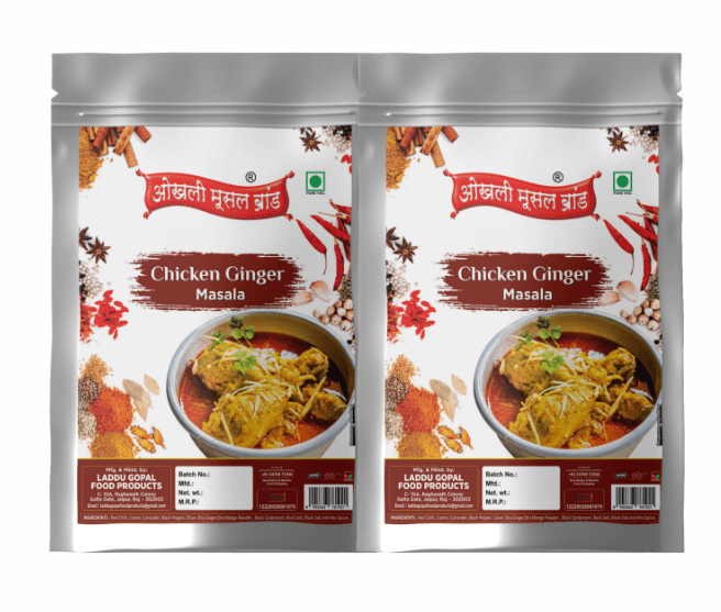 Chicken ginger masala 160g(pack of 2x 80g)|OKHLI MUSAL BRAND - HalfPe