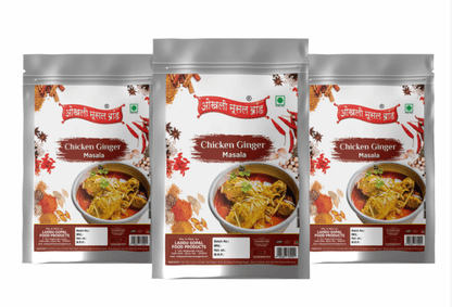 Chicken ginger masala 450g (pack of 3x 150g) | OKHLI MUSAL BRAND - HalfPe