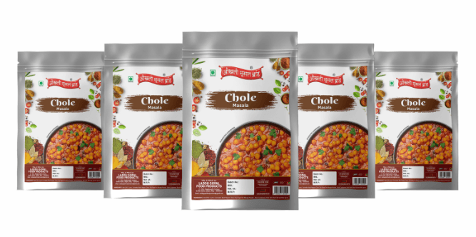 Chole masala 400g(pack of 5x 80g)|OKHLI MUSAL BRAND - HalfPe