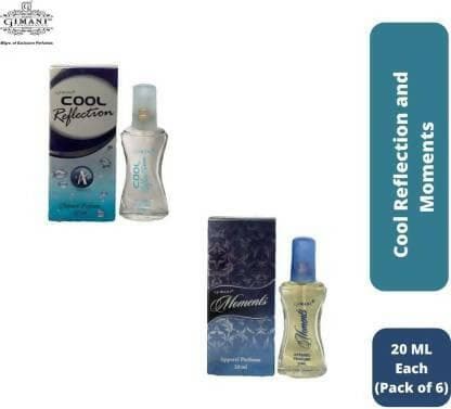 Gimani Cool Reflection(3pcs) and Moments 3pcs(120ml - Each of 20 ml, pack of 6) - HalfPe