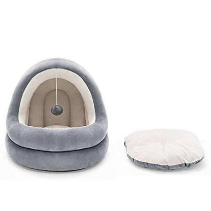 PetGains PGE Washable Plush Fabric Cat and Dog Sofa Nest Pet Bed - HalfPe