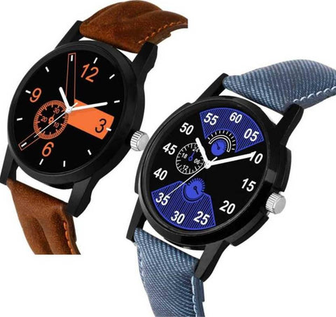 Combo analog watch for men (pack of 2) | SKYLONA - halfpeapp