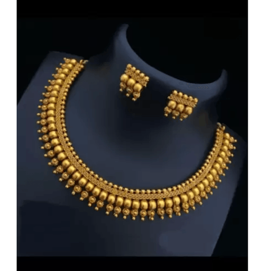 Copper gold plated jewel set (gold) | MANATH - halfpeapp