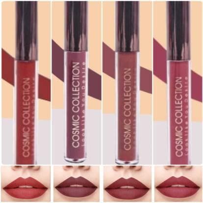 Cosmic collection combo 4x5ml (luminous pink, choco maroon, brilliant red, nude brown) - halfpeapp