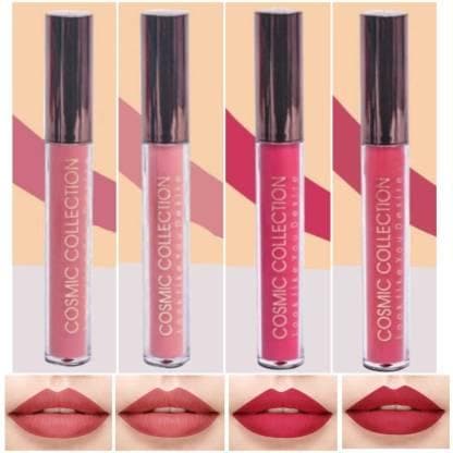 Cosmic collection combo 4x5ml (pearl pink, nude pink, crush pink, plum rose pink) - halfpeapp