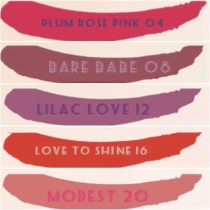 Cosmic collection combo 5x5ml (plum rose pink, bare babe, lilac love, love to shine, modest) - halfpeapp