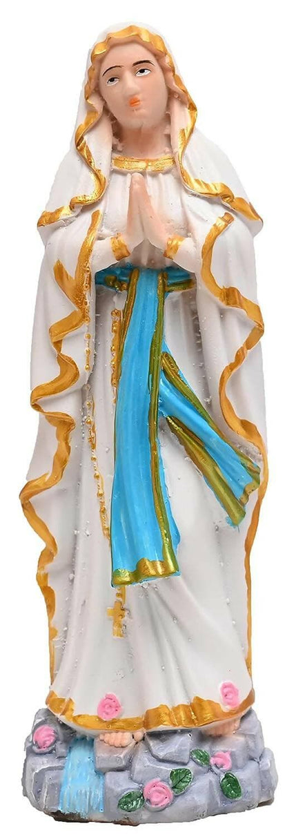 KariGhar Resin Our Lady of Lourdes, Lourdes Mary Catholic Idol Perfect for Home - HalfPe