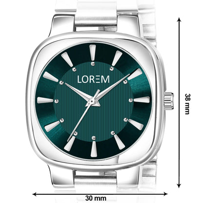 LOREM Silver Professional Analog Watch For Women LR300 - HalfPe