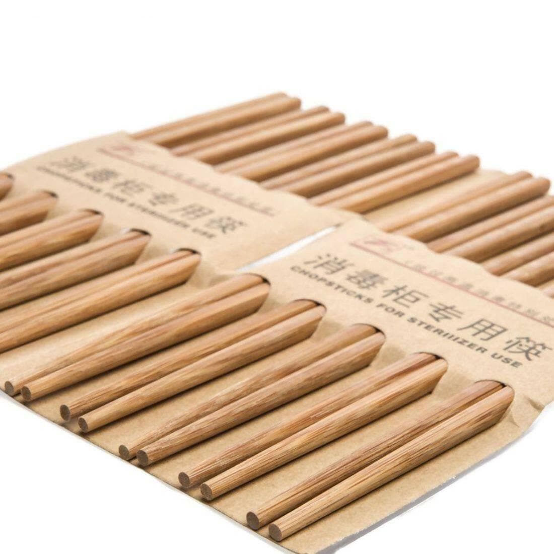 SENECIO Premium Re-Usable Natural Bamboo Chopsticks for Sterilizer & Home Use (10 Pairs) - HalfPe