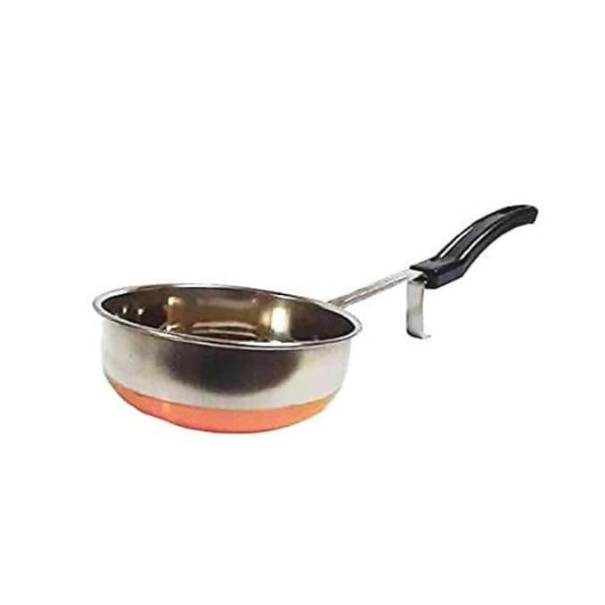 SHINI LIFESTYLE Copper Bottom Vagariya,Stainless Steel Copper Fry Pan(30 cm, Silver) - HalfPe