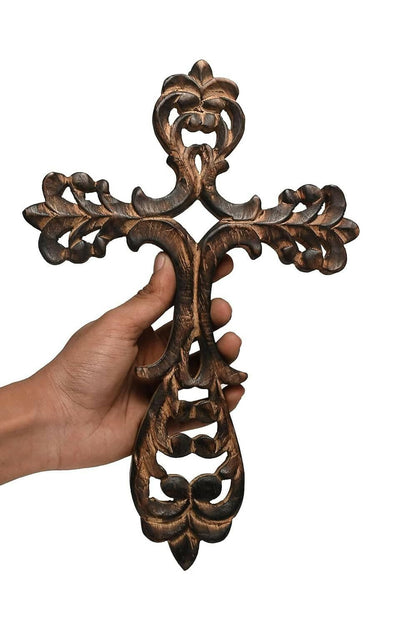 KariGhar Crucifix | Jesus Christ | Cross Jesus | Crucified Jesus Idol for Home | Living Room - HalfPe