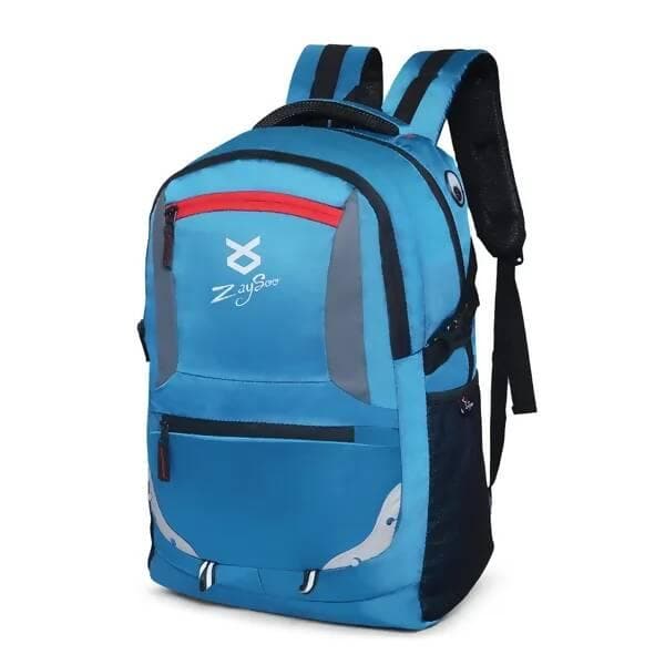 Laptop Backpack With Laptop Sleeve And Added Durability (Sky Blue)  - HalfPe