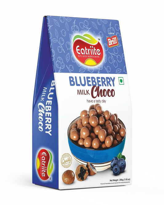 Eatriite Milk Chocolate coated Blueberry Bites (200g) - HalfPe