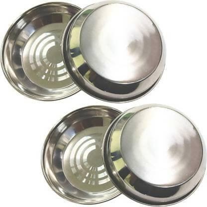 SHINI LIFESTYLE Halwa Plate/Dessert Plate for Snacks (Pack of 4) - HalfPe