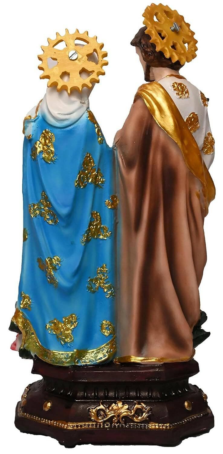 KariGhar The Holy Family Catholic Idol for Home/Living Room/Prayer Room/Decoration & Gifting (4 x 5.5 x 12 inches) - HalfPe