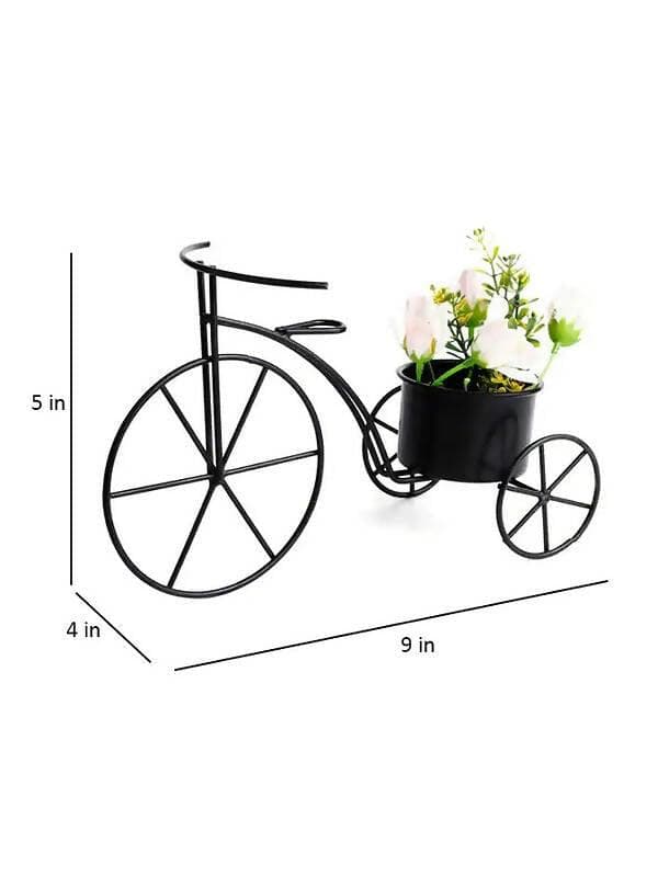 Small Cycle Planter Black - HalfPe