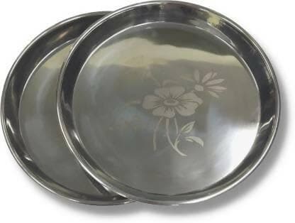 SHINI LIFESTYLE Plate, khumcha Thali, Light weight 30cm dinner plate 4pc Dinner Plate (Pack of 4) - HalfPe