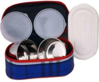 Kids Topware School combo Double Decker lunchbox 3 Containers Lunch Box(pack of 2) - HalfPe