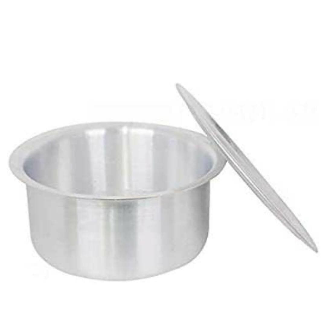 SHINI LIFETSYLE Aluminium Bhagona,Pot 21cm with Loha Tawa - HalfPe