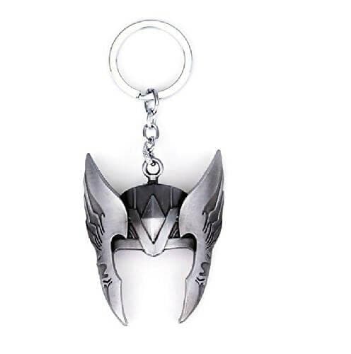 God of Thunder mask metallic face Keyring - HalfPe