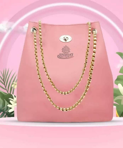 Women Pink Shoulder Bag - HalfPe